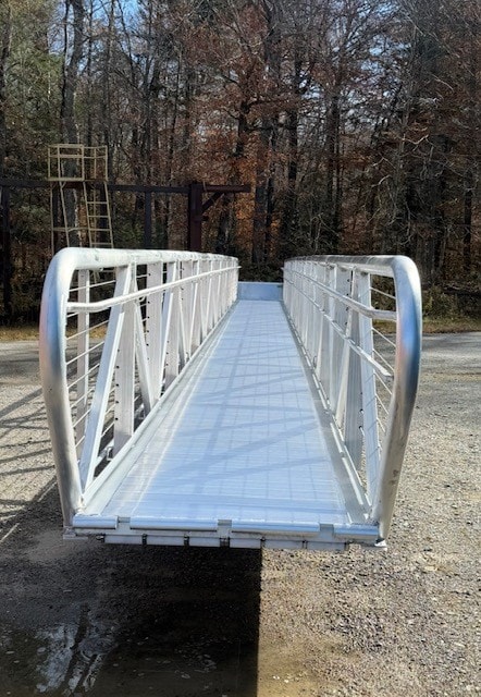 TechniDock 4x80 ADA gangway with stainless steel cable railings