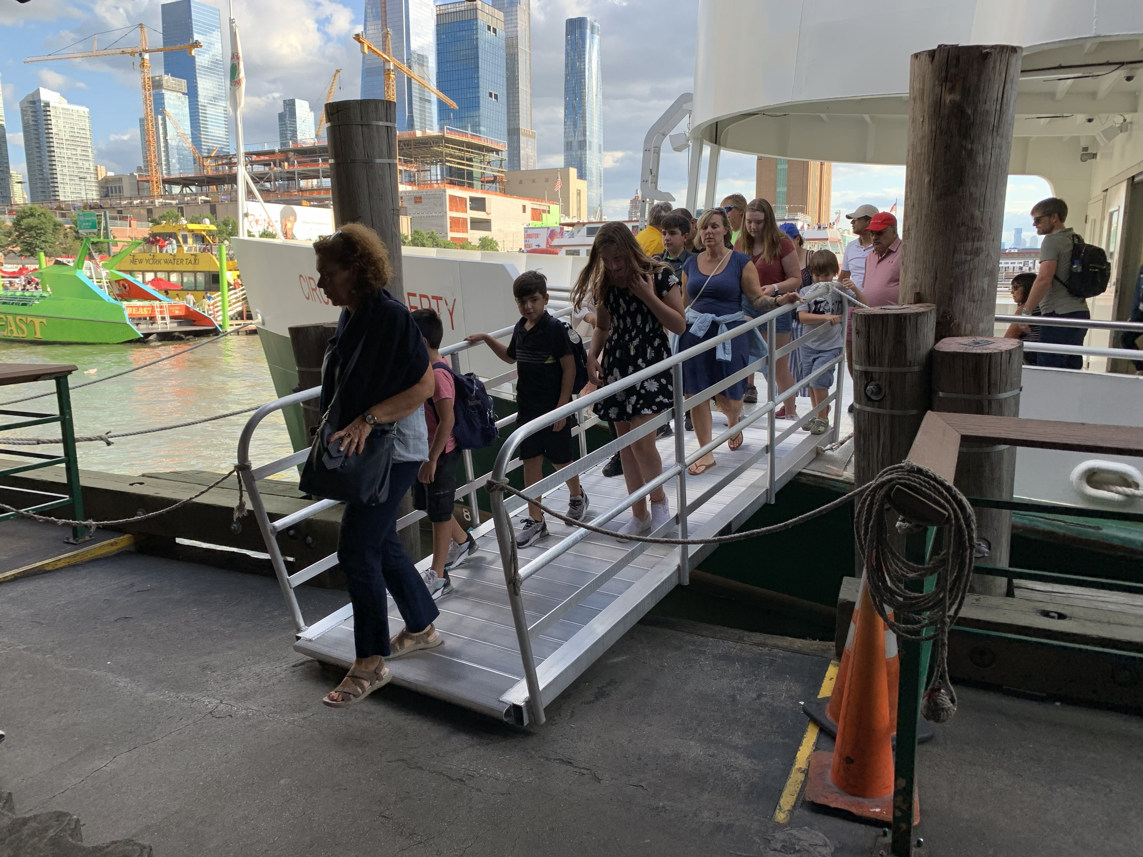 TechniDock aluminum gangway at Circle Line ferry terminal
