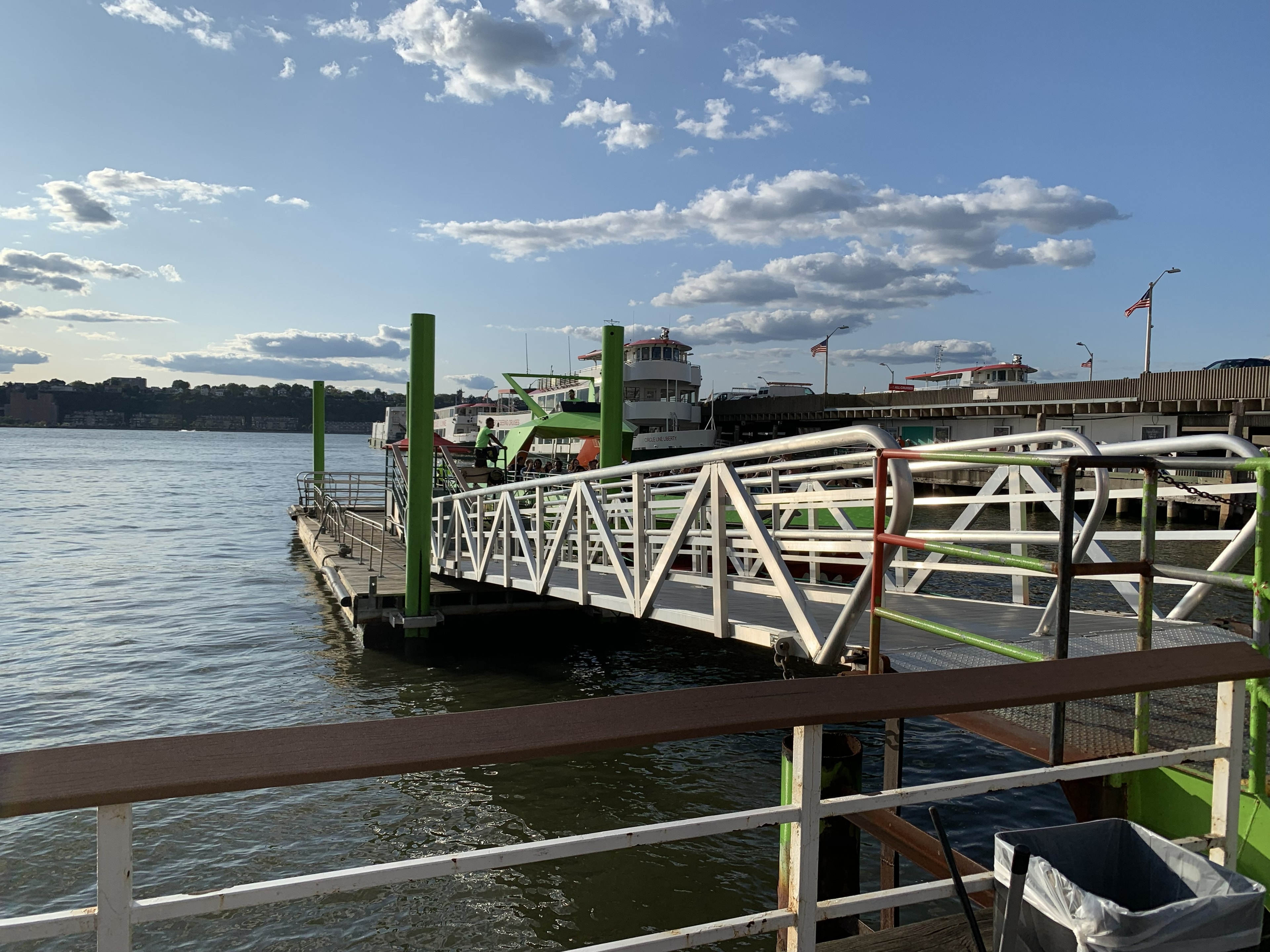 TechniDock aluminum gangway at commercial ferry terminal